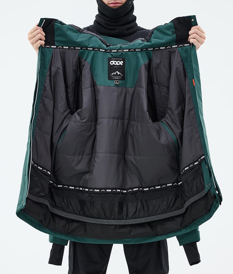 Dope Adept Snowboard Jacket Men Bottle Green, Image 10 of 10