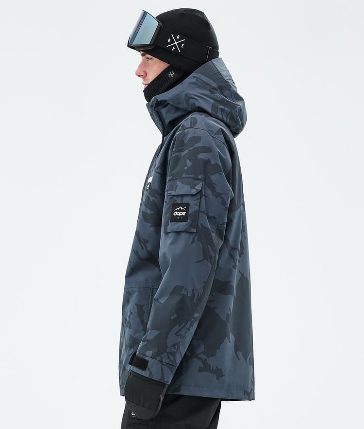 Dope Adept Ski Jacket Men Metal Blue Camo, Image 6 of 10