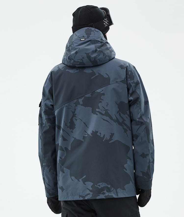 Dope Adept Ski Jacket Men Metal Blue Camo, Image 7 of 10
