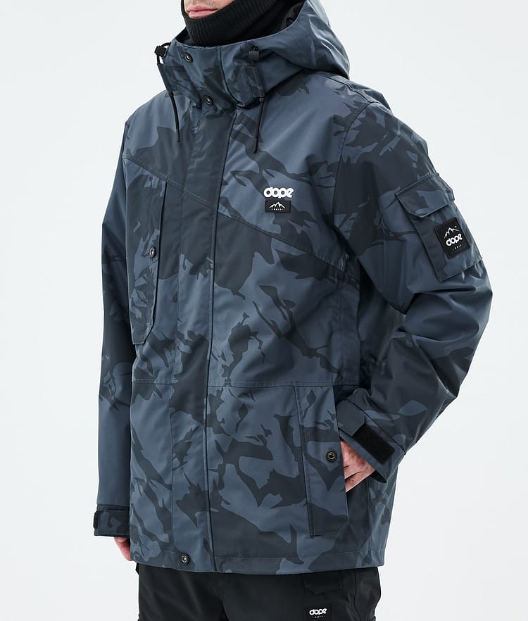 Dope Adept Ski Jacket Men Metal Blue Camo, Image 8 of 10