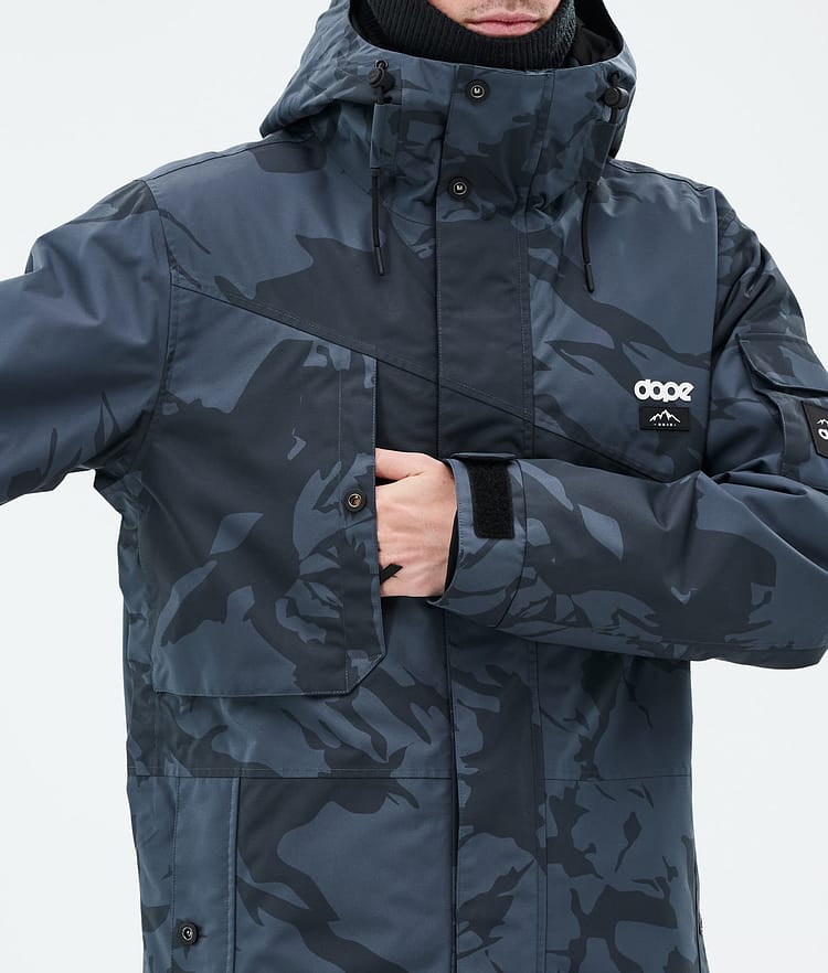 Dope Adept Ski Jacket Men Metal Blue Camo, Image 9 of 10
