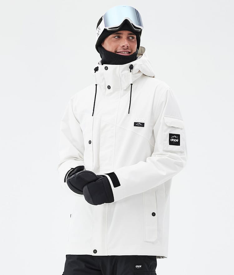 Dope Adept Snowboardjakke Herre Old White Renewed, Billede 1 af 9