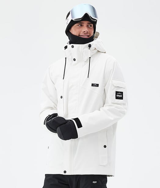 Dope Adept Ski Jacket Men Old White