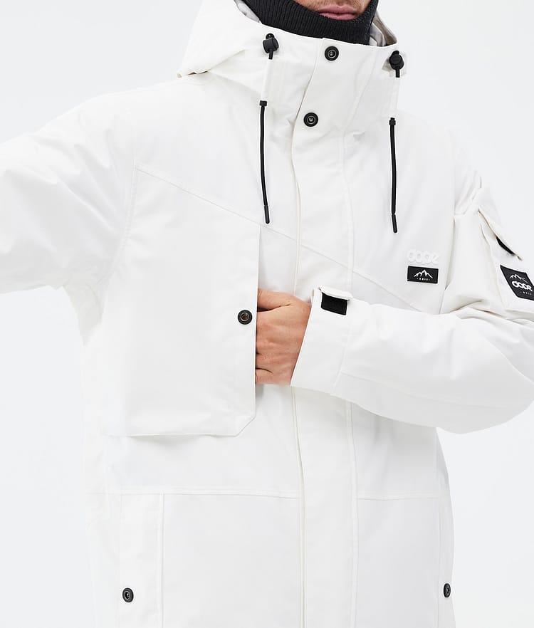 Dope Adept Ski Jacket Men Old White