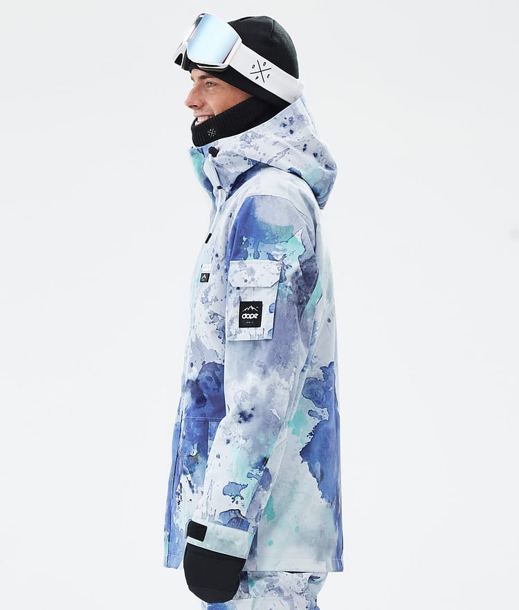 Dope Adept Snowboard Jacket Men Spray Blue Green