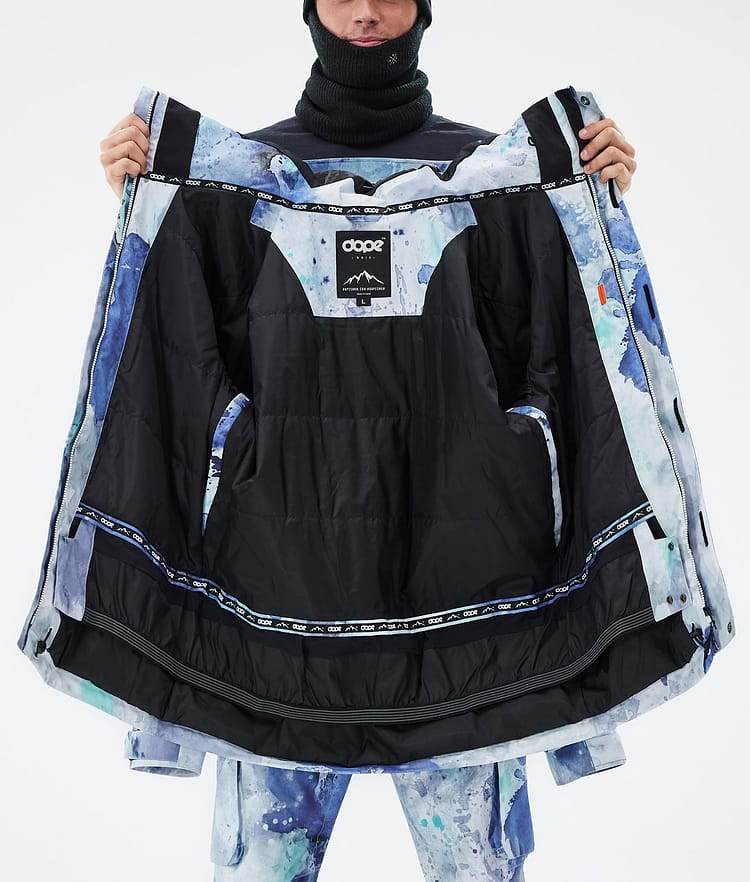 Dope Adept Veste Snowboard Homme Spray Blue Green, Image 9 sur 9