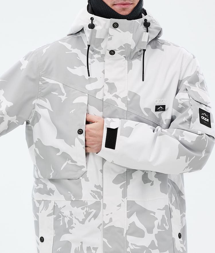 Dope Adept Snowboard Jacket Men Grey Camo, Image 9 of 10