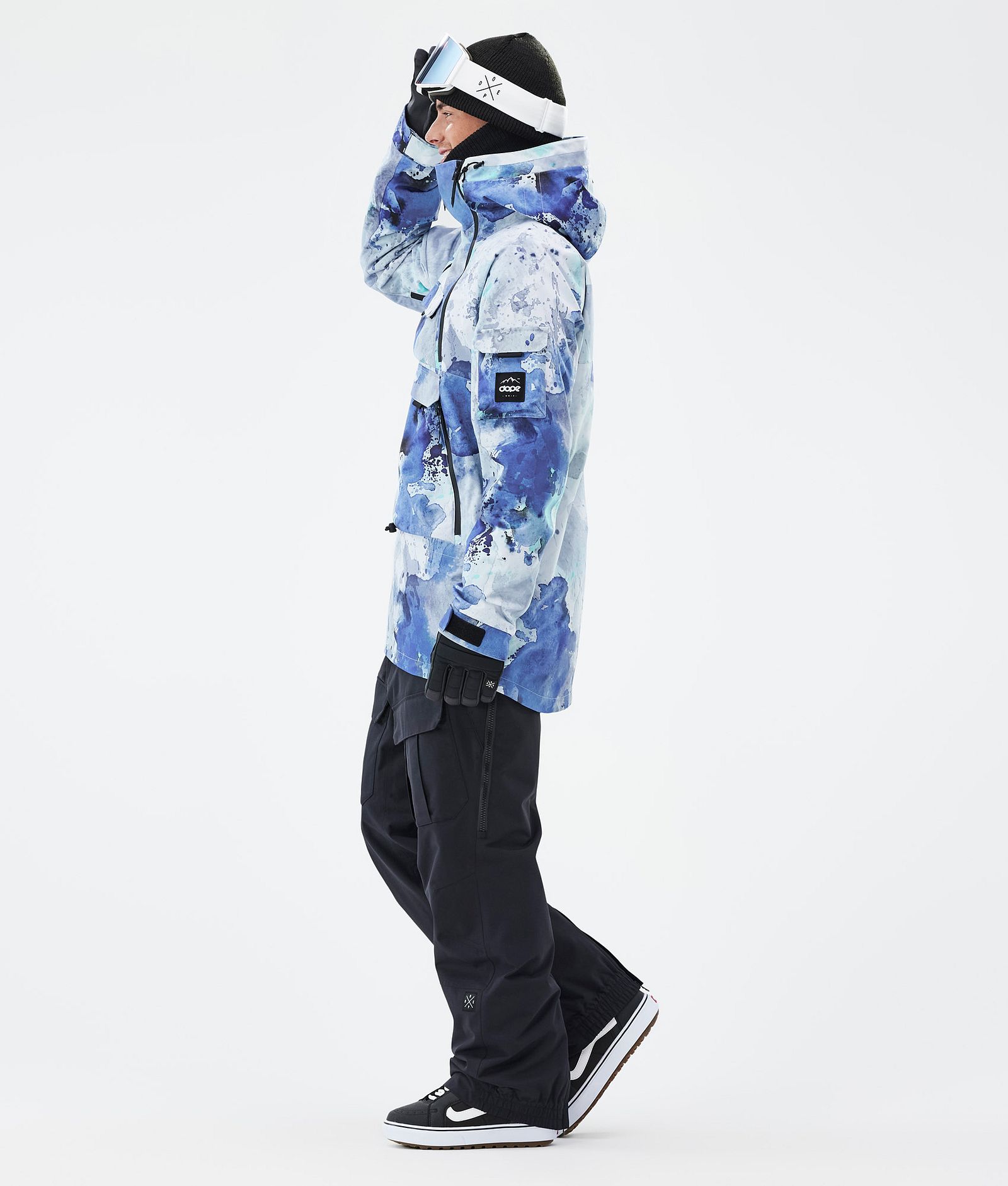 Dope Akin Veste Snowboard Homme Spray Blue Green, Image 3 sur 8