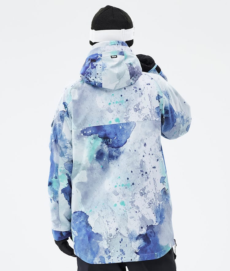 Dope Akin Snowboardjakke Herre Spray Blue Green, Billede 7 af 8