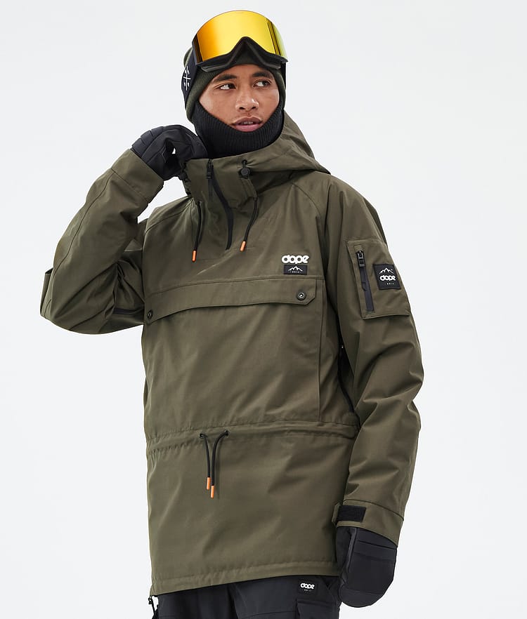 Dope Annok Kurtka Snowboardowa Mężczyźni Olive Green, Zdjęcie 1 z 8