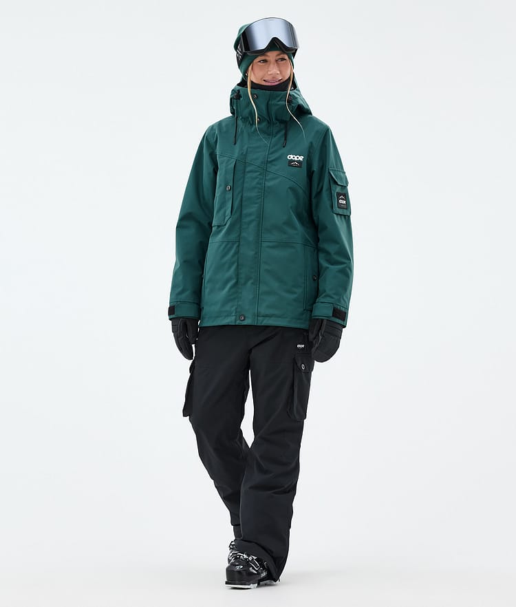 Dope Adept W Ski jas Dames Bottle Green, Afbeelding 3 van 10