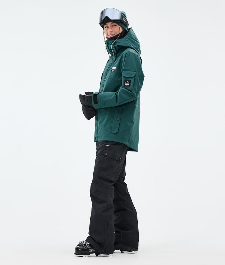 Dope Adept W Ski jas Dames Bottle Green, Afbeelding 4 van 10