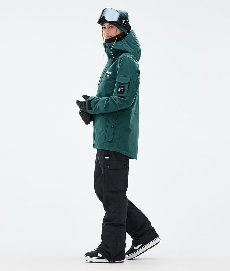 Dope Adept W Snowboard Jacket Women Bottle Green Renewed, Image 4 of 10