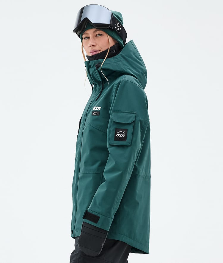 Dope Adept W Snowboard Jacket Women Bottle Green Renewed, Image 6 of 10