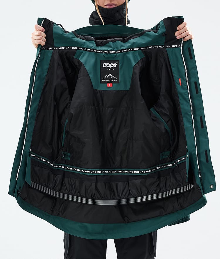 Dope Adept W Snowboard Jacket Women Bottle Green Renewed, Image 10 of 10