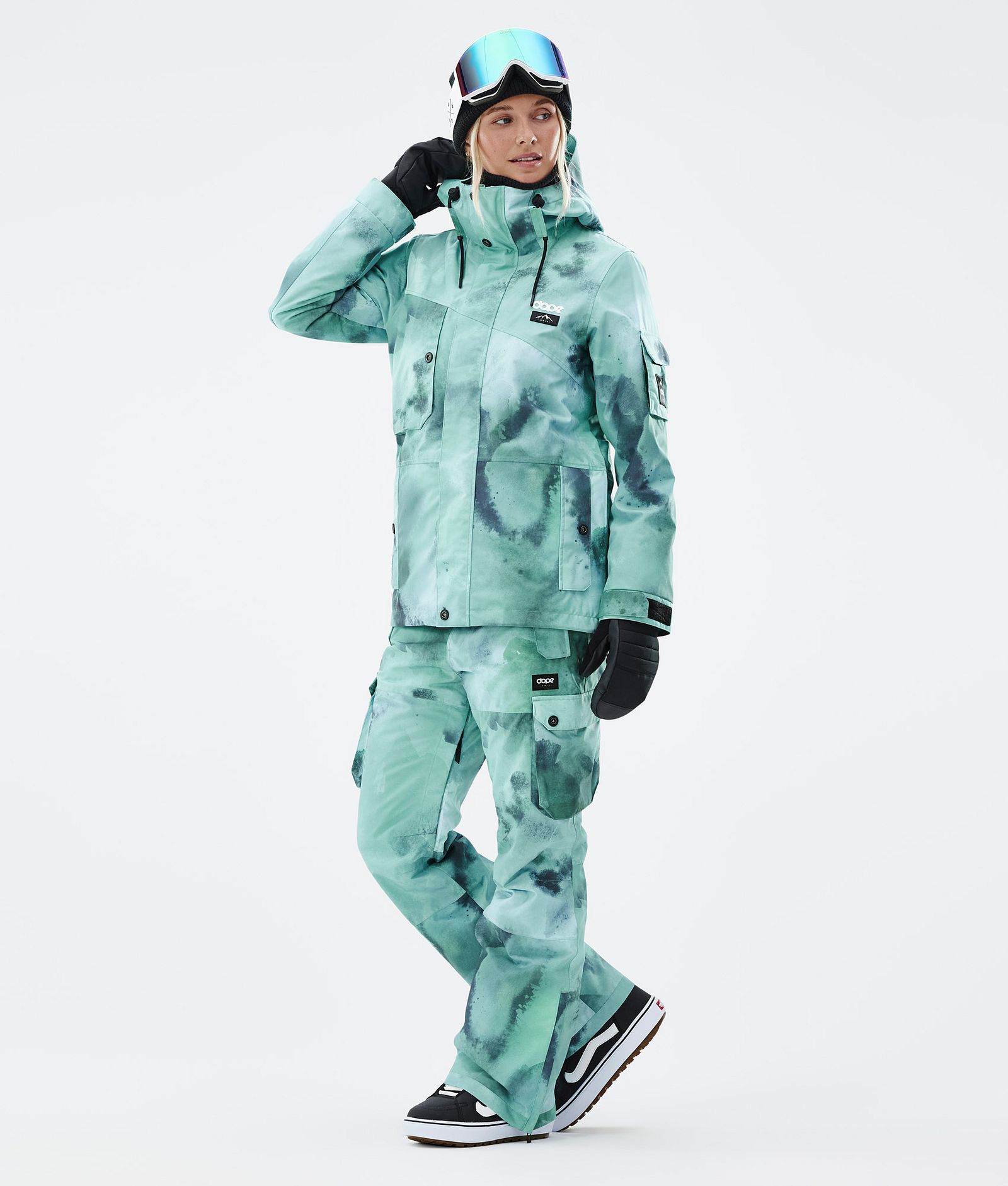 Dope Adept W Snowboardjakke Dame Liquid Green Renewed, Billede 2 af 9