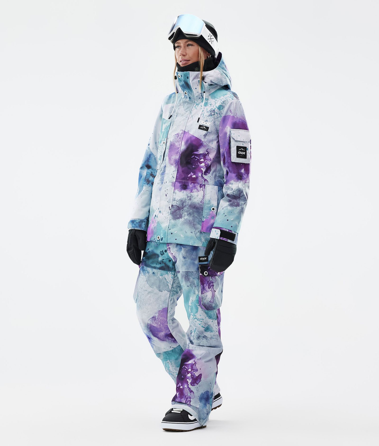 Dope Adept W Giacca Snowboard Donna Spray Green Grape, Immagine 2 di 9