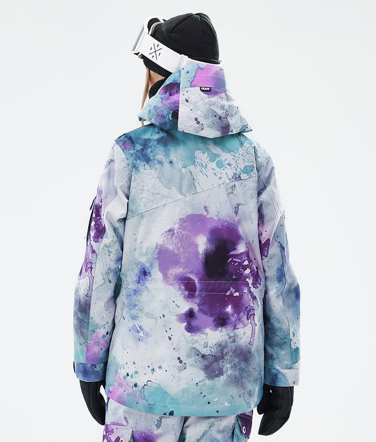 Dope Adept W Snowboard Jacket Women Spray Green Grape, Image 7 of 9