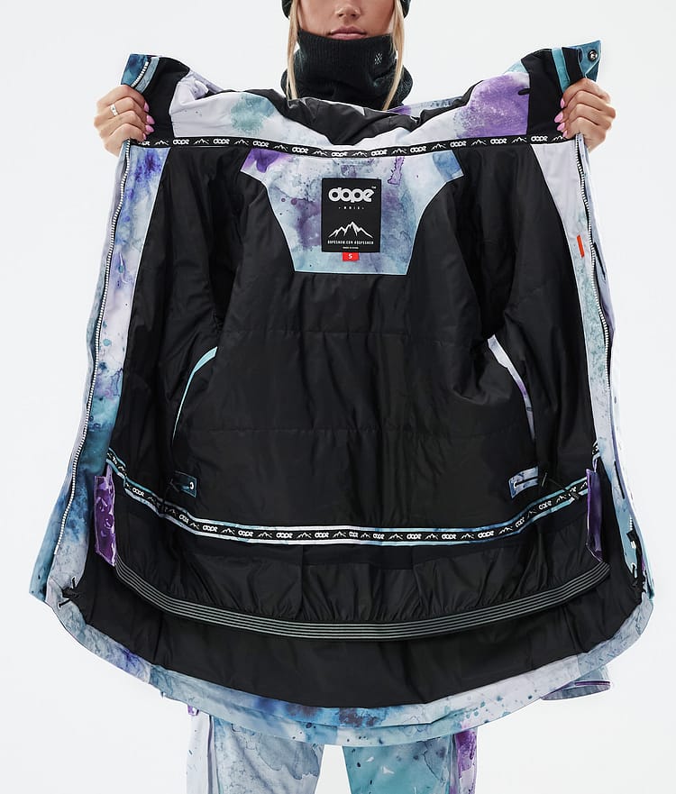 Dope Adept W Ski Jacket Women Spray Green Grape