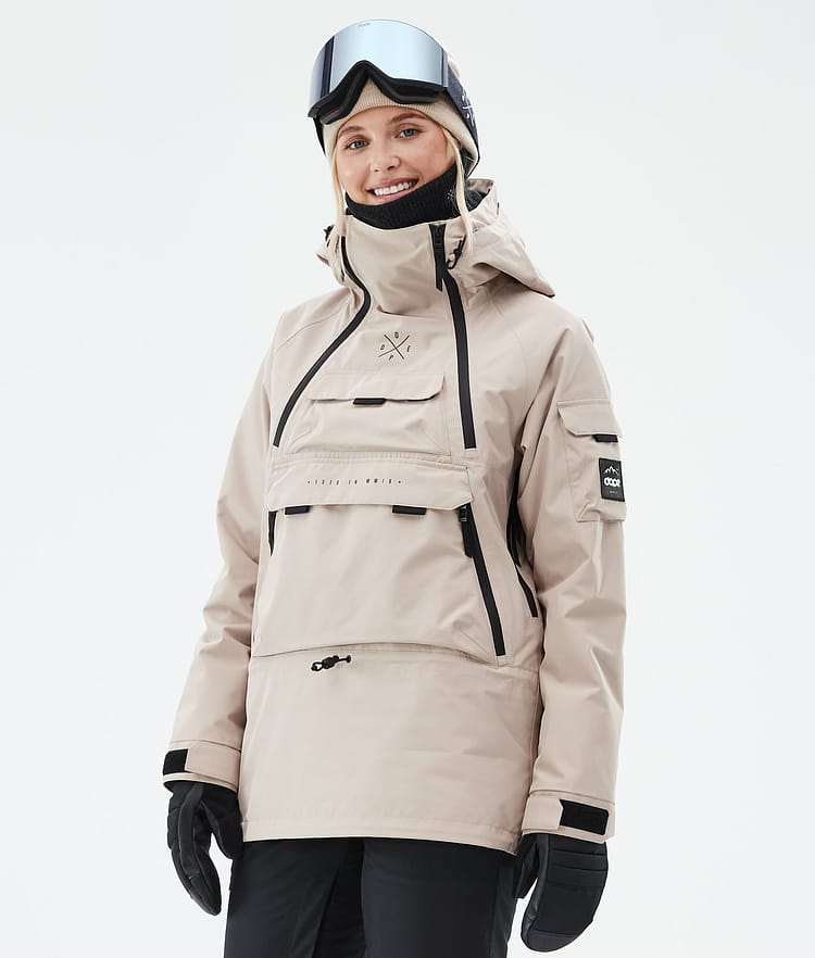Dope Akin W Snowboard jas Dames Sand, Afbeelding 1 van 8