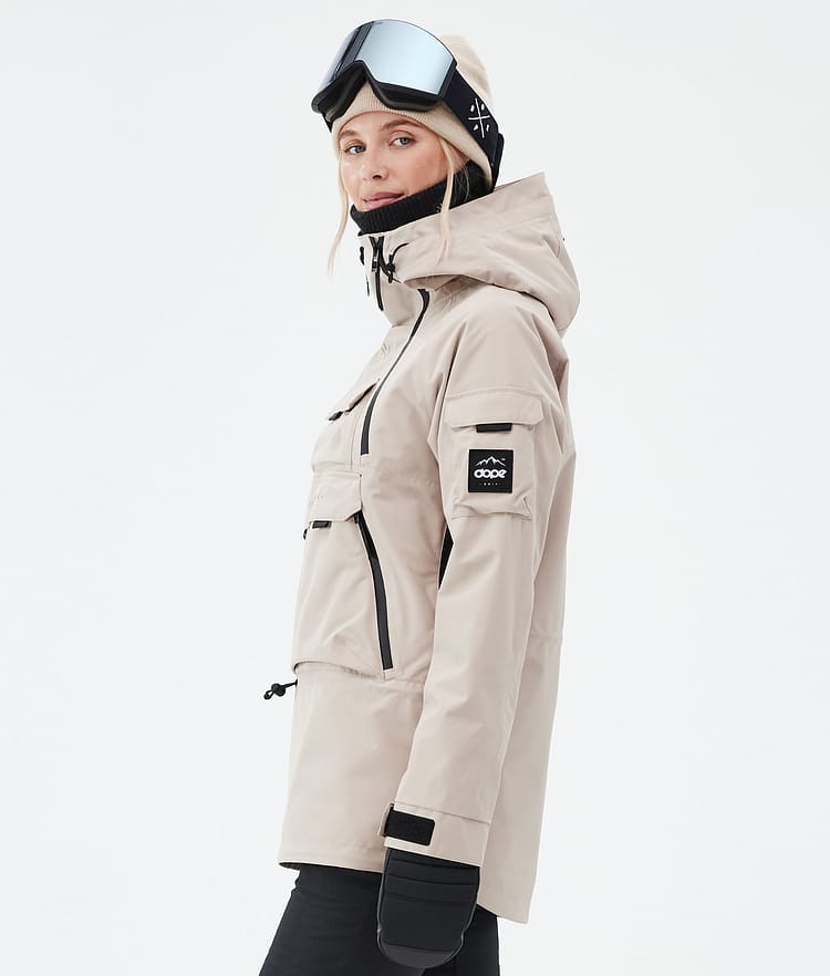 Dope Akin W Snowboard jas Dames Sand, Afbeelding 5 van 8