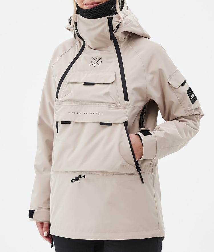 Dope Akin W Snowboard jas Dames Sand, Afbeelding 7 van 8