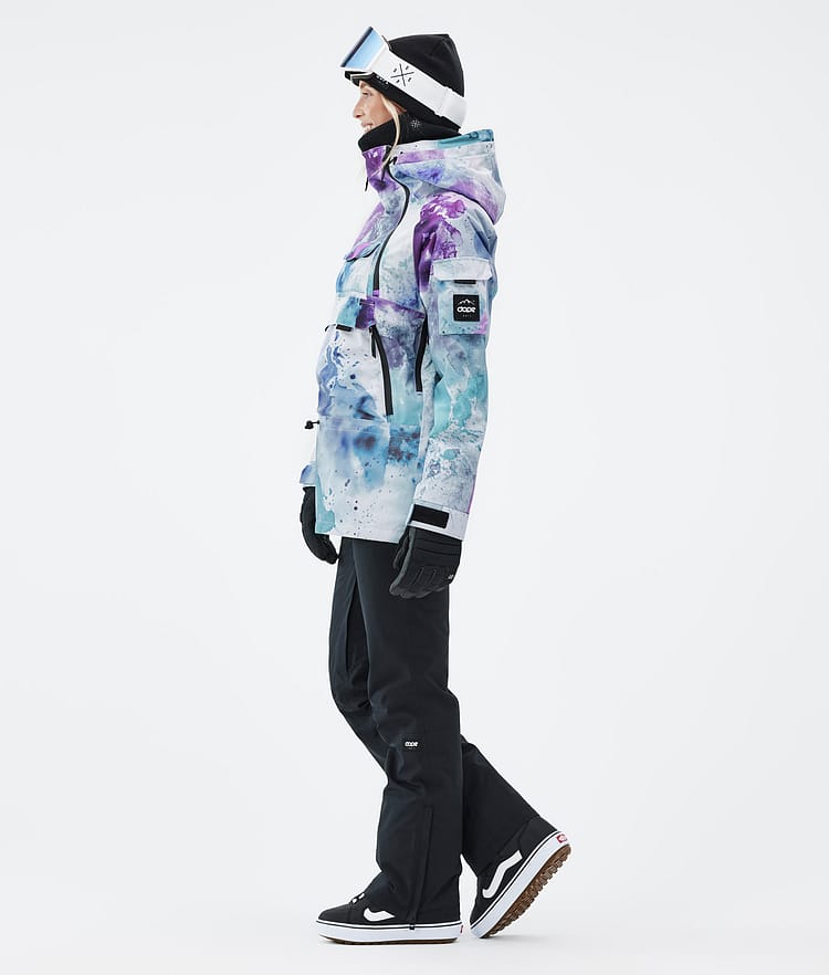 Dope Akin W Giacca Snowboard Donna Spray Green Grape, Immagine 3 di 8