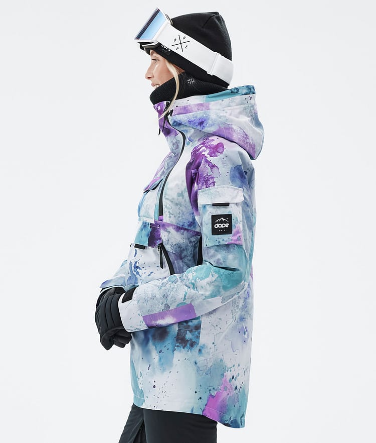 Dope Akin W Giacca Snowboard Donna Spray Green Grape, Immagine 5 di 8