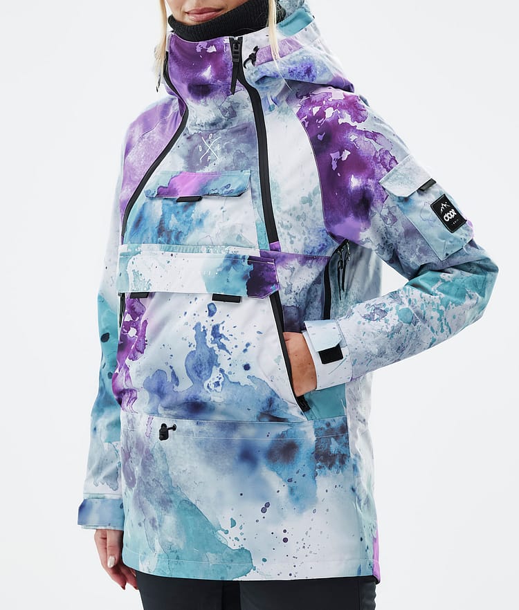 Dope Akin W Giacca Snowboard Donna Spray Green Grape, Immagine 7 di 8