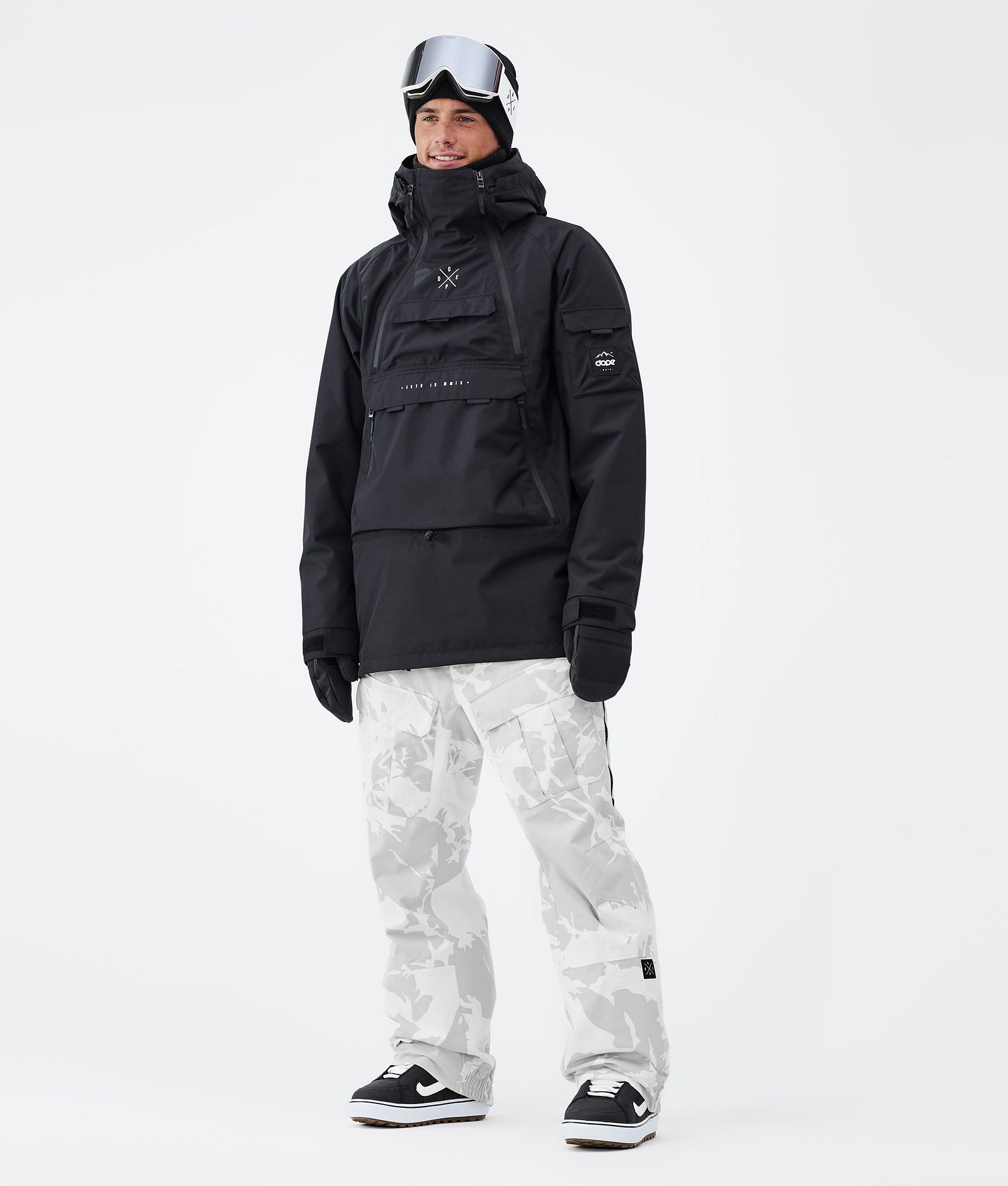 Dope Antek Pantaloni Snowboard Uomo Grey Camo