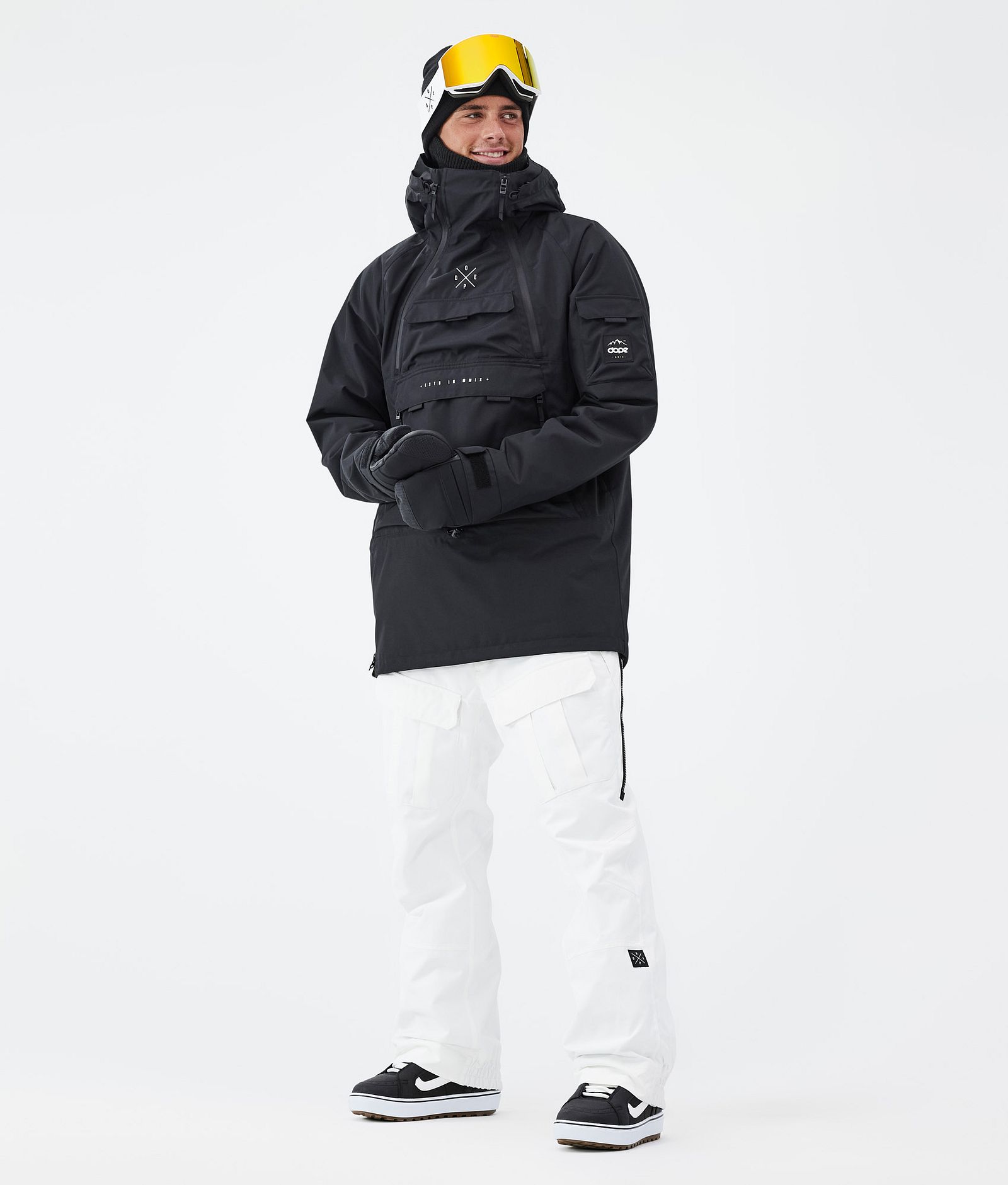 Dope Antek Spodnie Snowboardowe Mężczyźni Old White Renewed, Zdjęcie 2 z 7