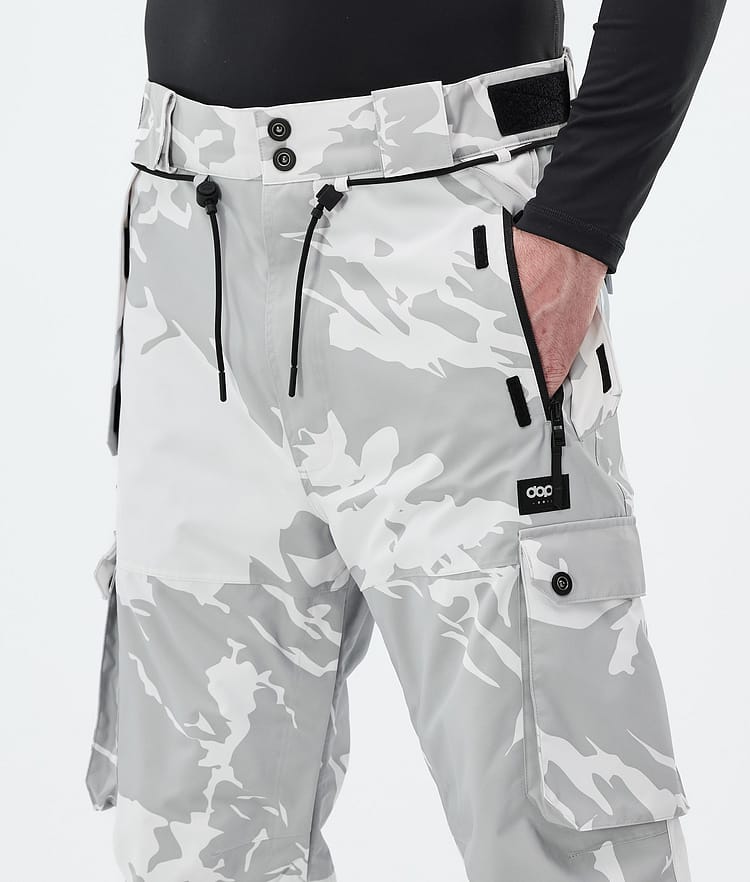 Dope Iconic Kalhoty na Snowboard Pánské Grey Camo, Image 5 of 7