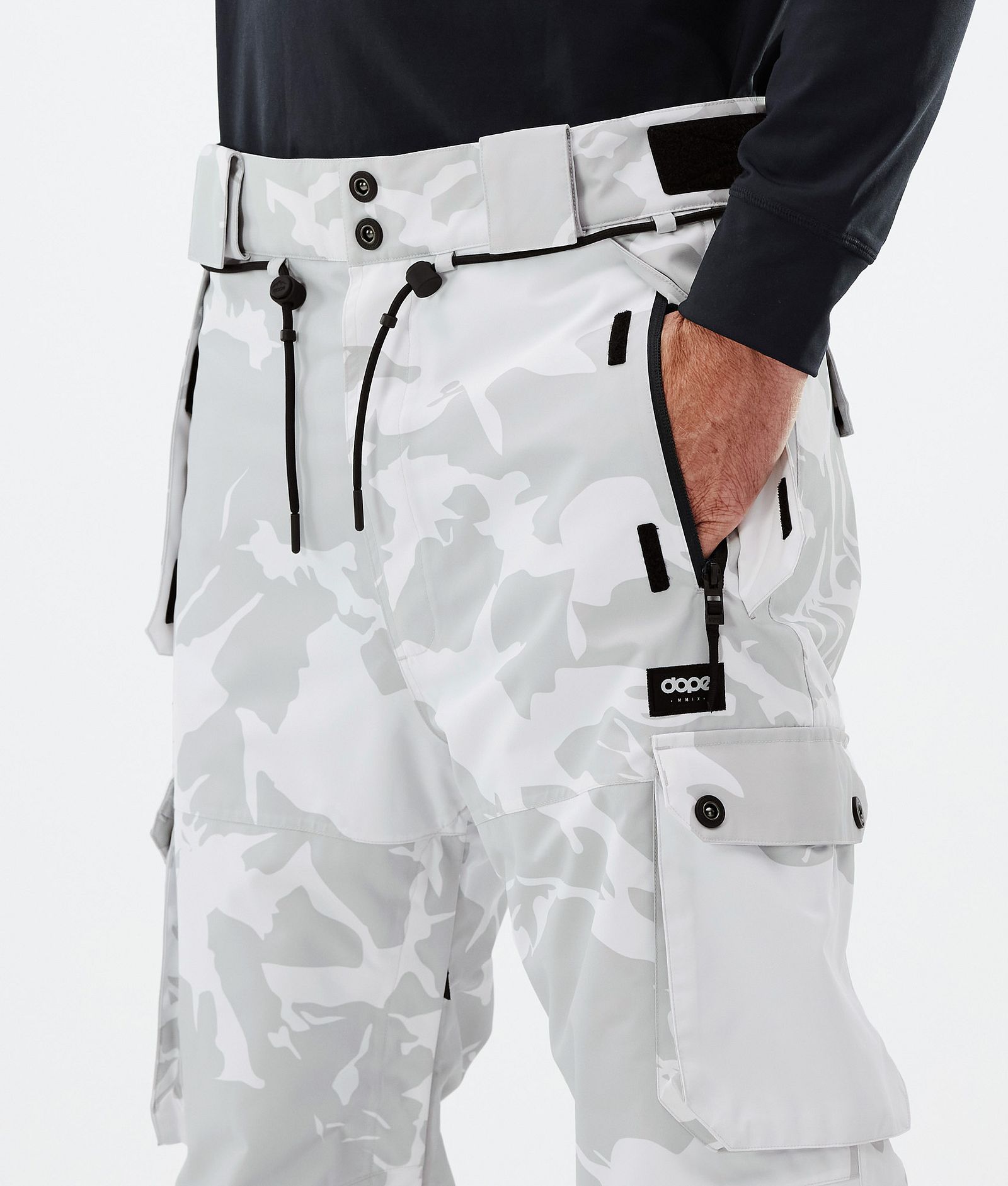 Dope Iconic Lyžařské Kalhoty Pánské Grey Camo