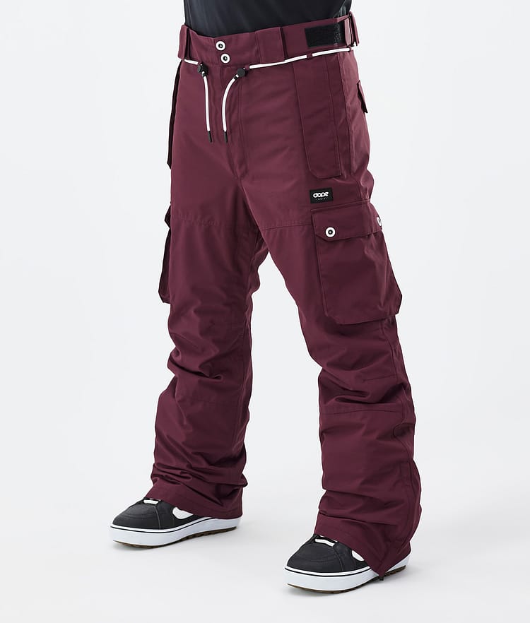 Dope Iconic Pantalones Snowboard Hombre Burgundy - Color Burdeos