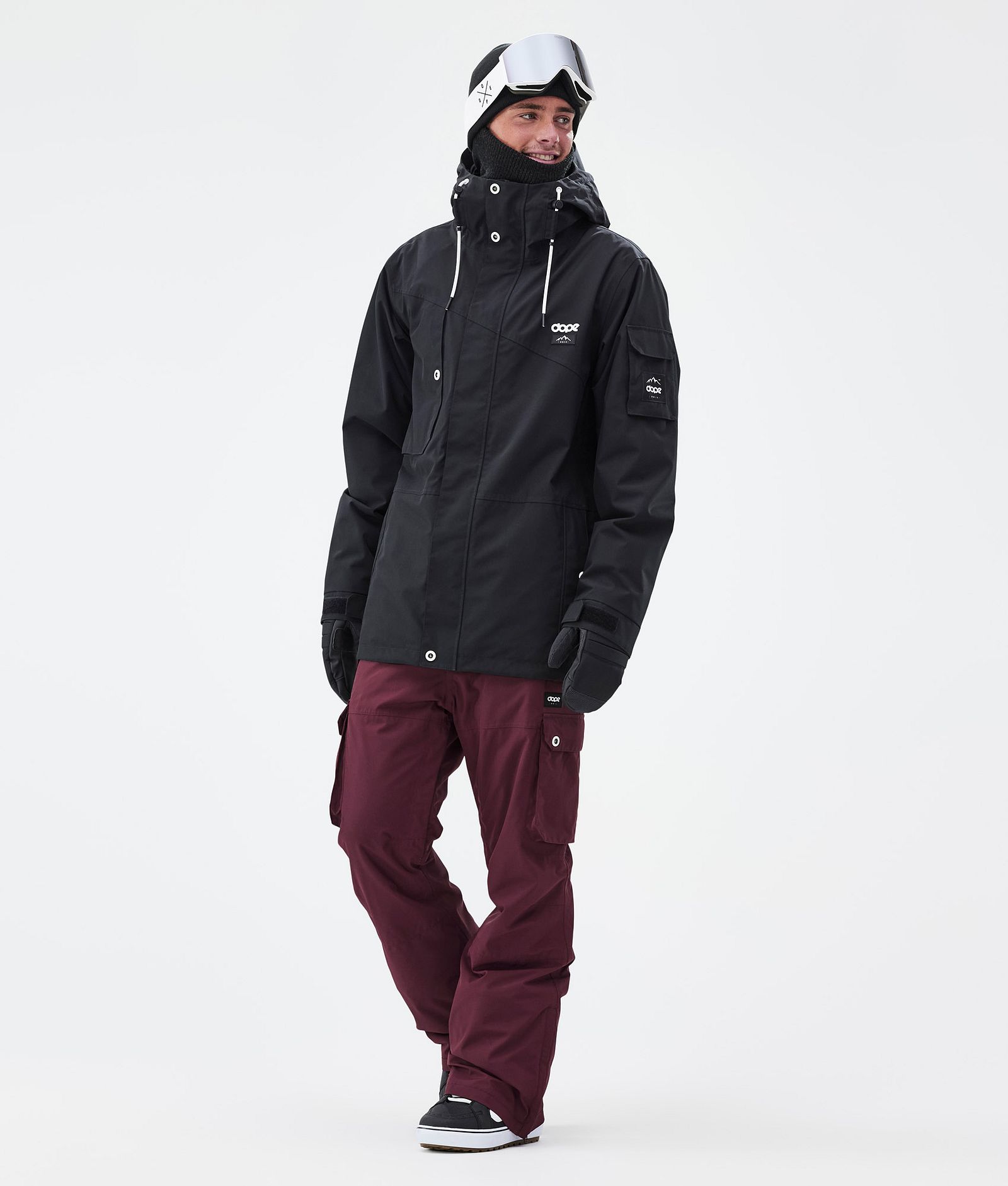 Dope Iconic Pantaloni Snowboard Uomo Burgundy, Immagine 2 di 7