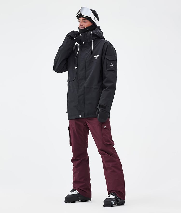 Dope Iconic Ski Pants Men Burgundy