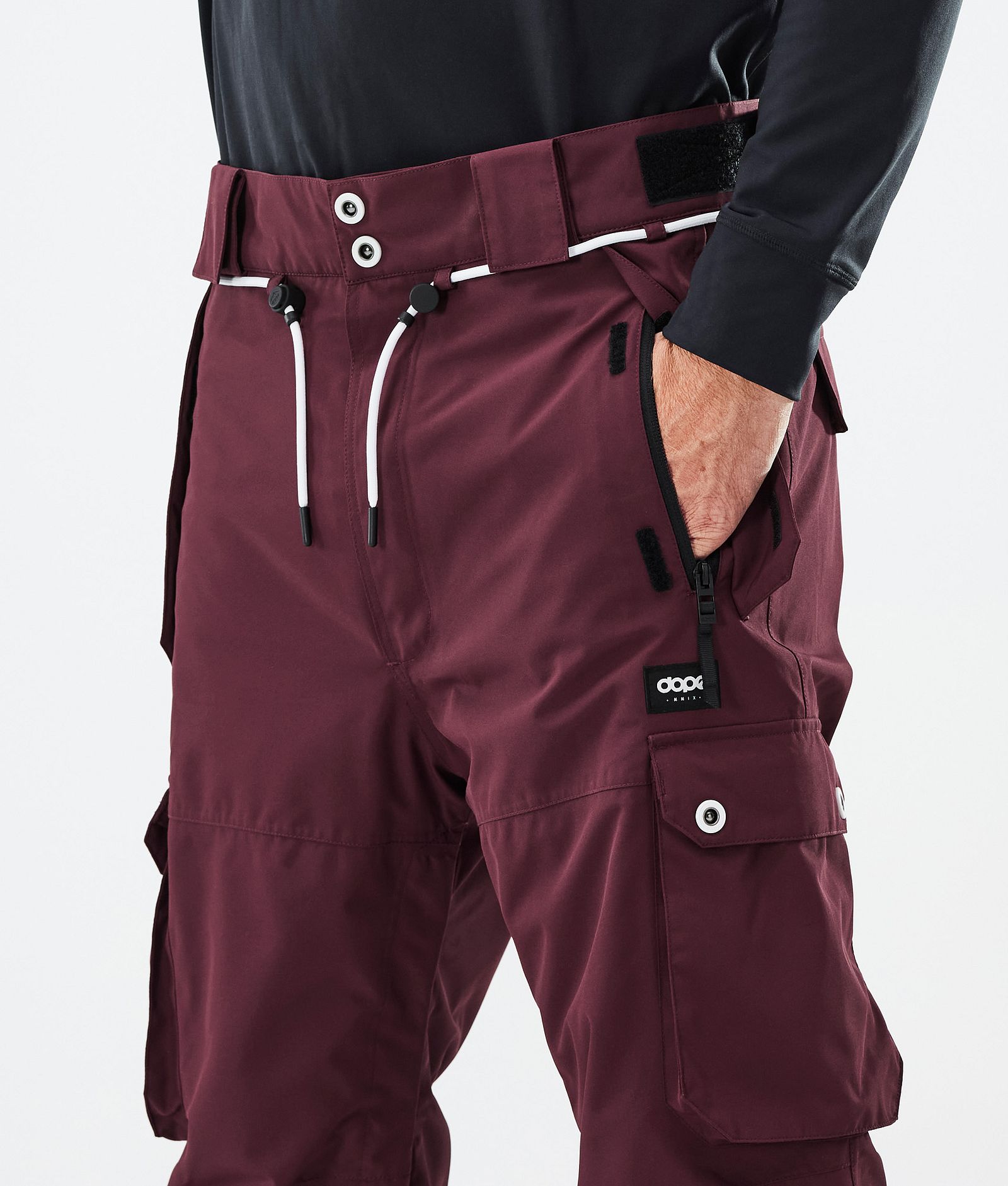 Dope Iconic Pantalones Snowboard Hombre Burgundy