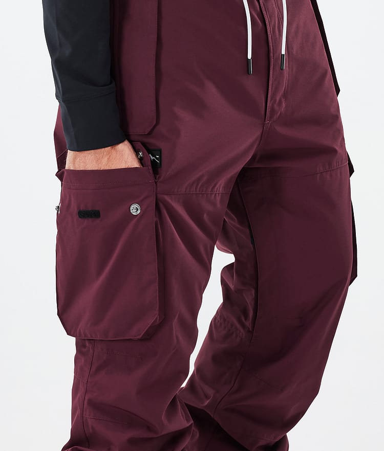 Dope Iconic Kalhoty na Snowboard Pánské Burgundy, Obrázek 6 z 7