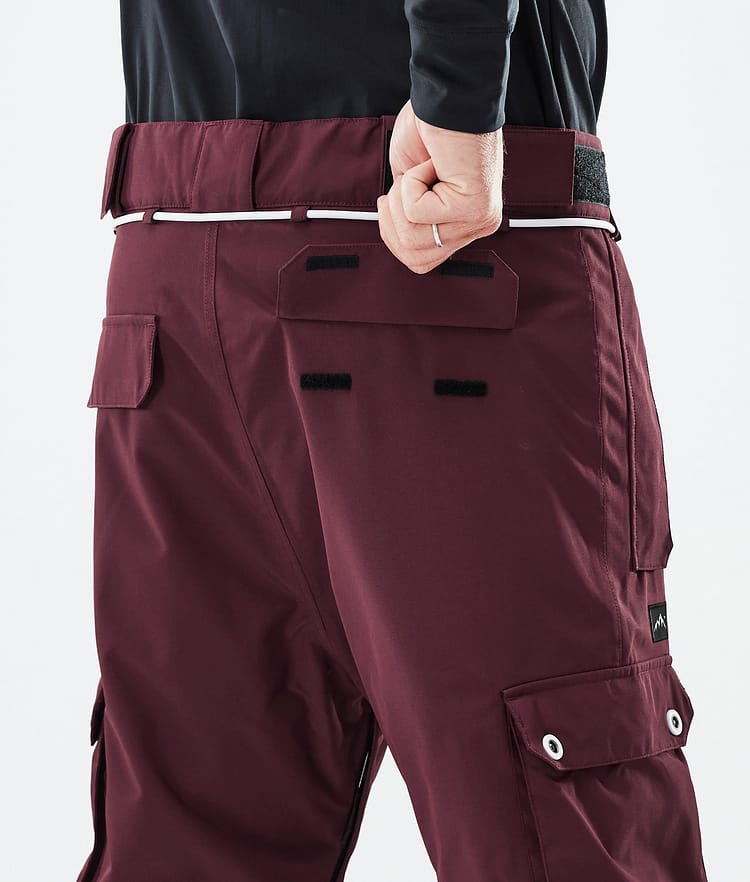Dope Iconic Pantalon de Ski Homme Burgundy, Image 7 sur 7