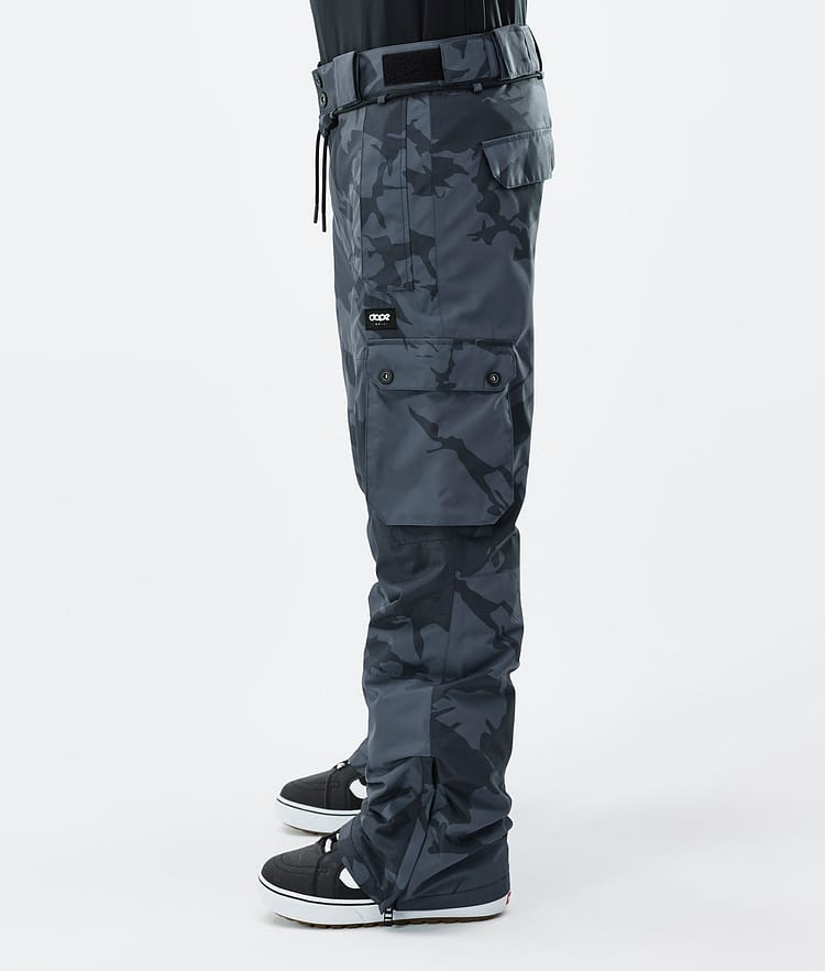 Dope Iconic Snowboard Pants Men Metal Blue Camo