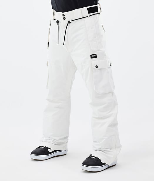 Dope Iconic Snowboard Pants Men Old White