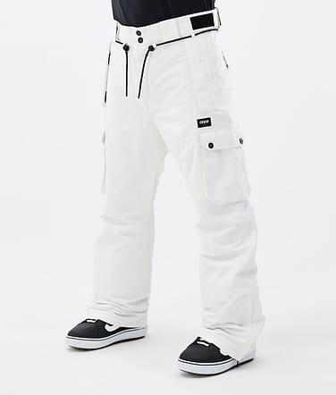 Dope Iconic Spodnie Snowboardowe Mężczyźni Old White