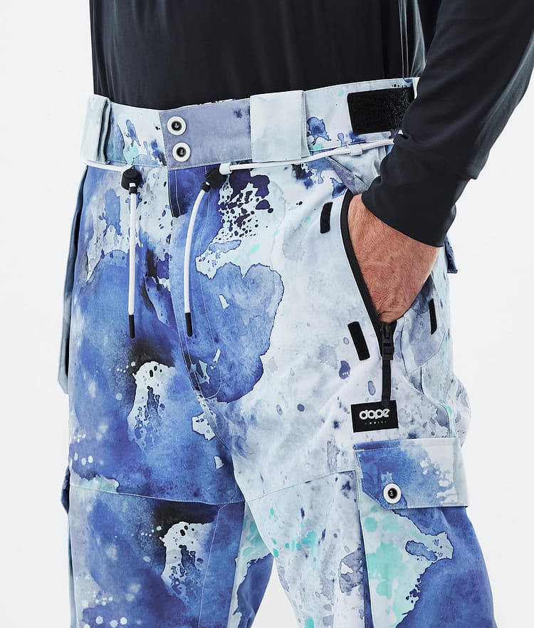 Dope Iconic Snowboard Pants Men Spray Blue Green, Image 5 of 7