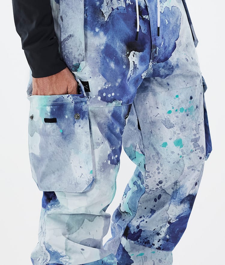 Dope Iconic Spodnie Snowboardowe Mężczyźni Spray Blue Green, Zdjęcie 6 z 7