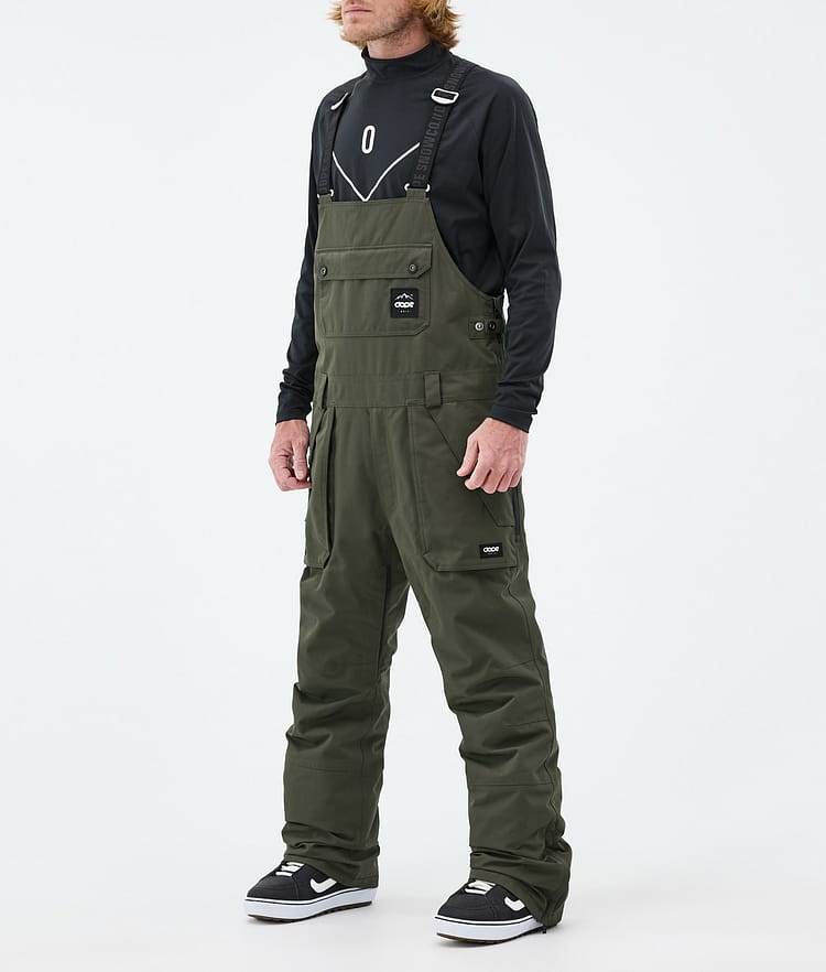 Dope Notorious B.I.B Pantaloni Snowboard Uomo Olive Green Renewed, Immagine 1 di 7