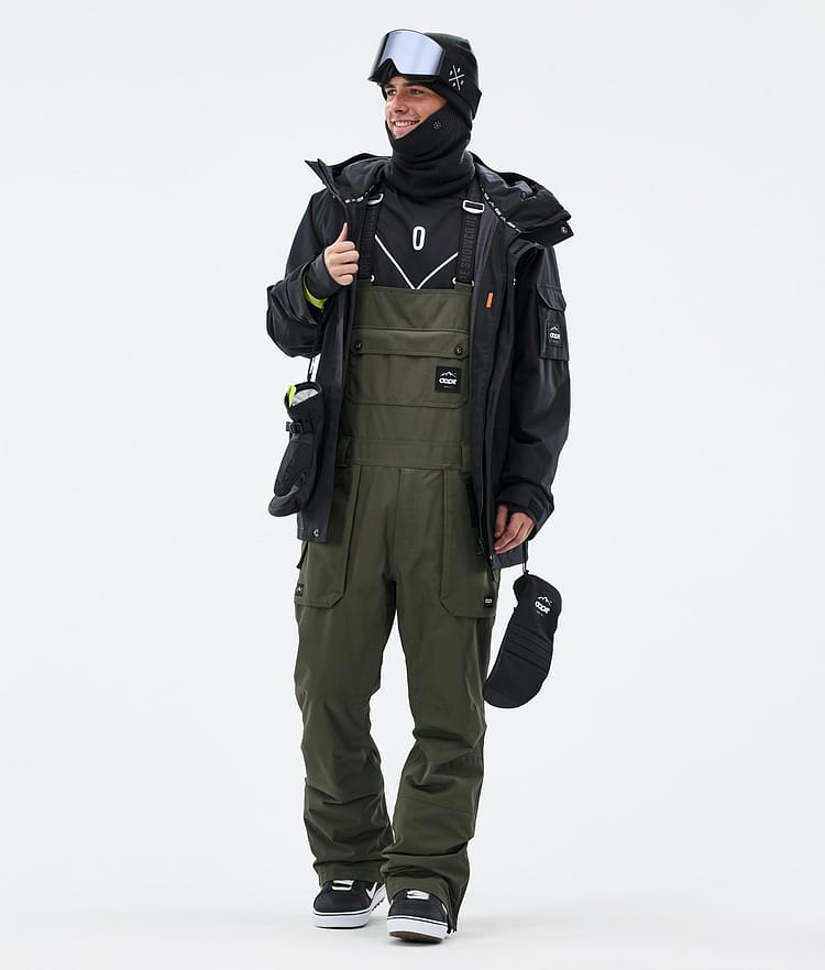Dope Notorious B.I.B Pantaloni Snowboard Uomo Olive Green Renewed, Immagine 2 di 7