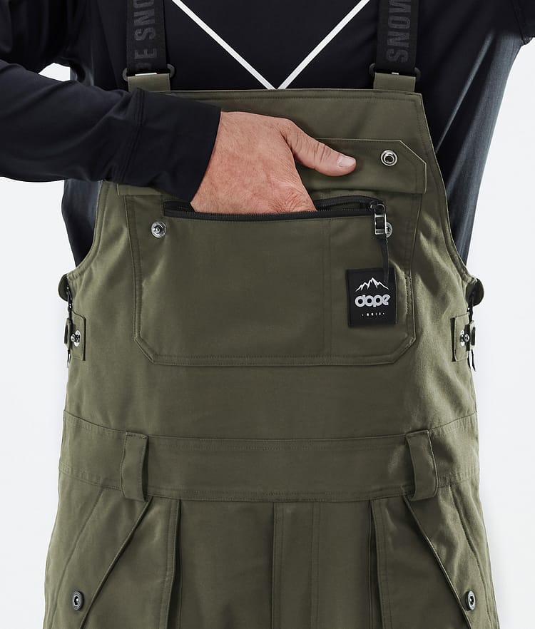 Dope Notorious B.I.B Pantaloni Snowboard Uomo Olive Green, Immagine 6 di 7