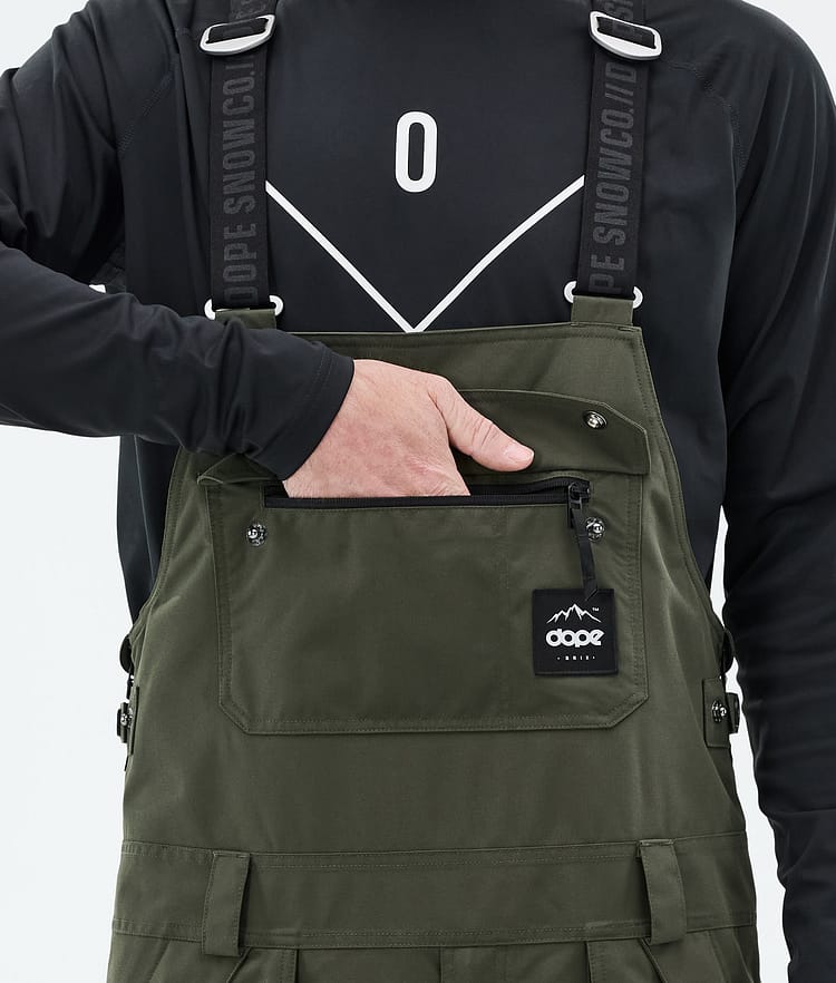 Dope Notorious B.I.B Pantaloni Snowboard Uomo Olive Green Renewed, Immagine 6 di 7