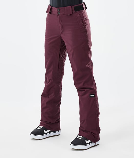 Dope Con W Snowboard Broek Dames Burgundy