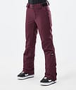 Dope Con W Pantalones Snowboard Mujer Burgundy